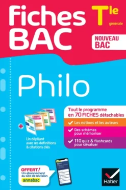 Fiches bac - Philo Tle - Bac 2026