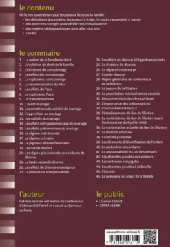 Fiches de Droit de la famille