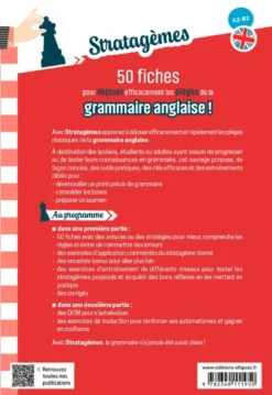 50 fiches pour déjouer efficacement les pièges de la grammaire anglaise ! A2-B2