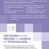 100 fiches pour réussir sa licence de psychologie