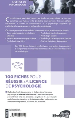 100 fiches pour réussir sa licence de psychologie