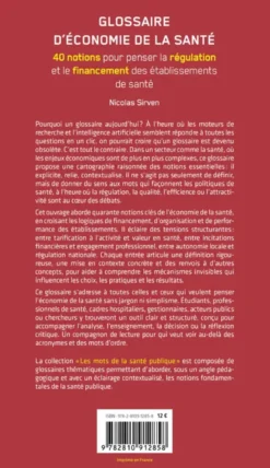 Glossaire d'économie de la santé
