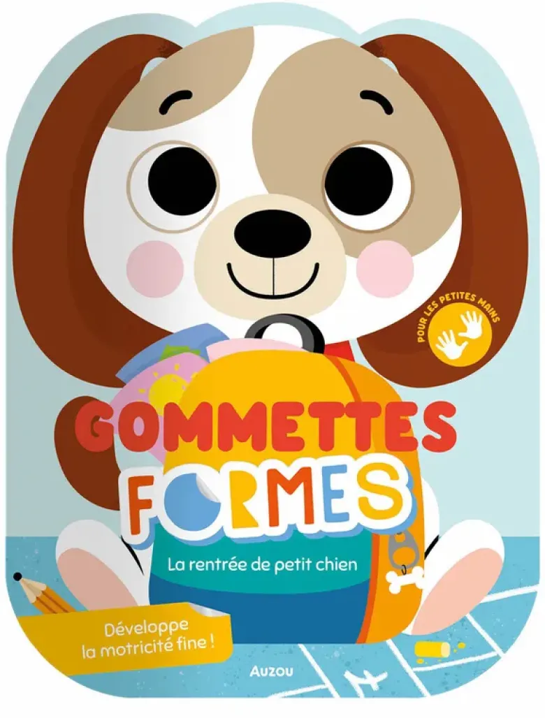 Gomettes formes - La rentrée de petit chien