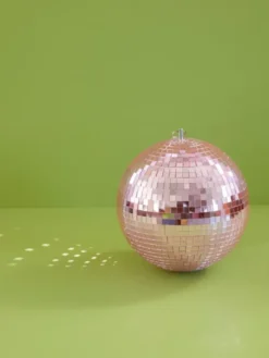 Grande Boule Disco rose - 25cm
