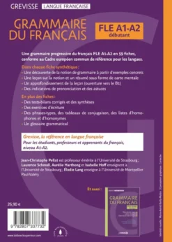 Grevisse FLE A1-A2 Grammaire du français