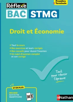 Guide Bac STMG - Spécialité Droit et Économie 1re/ Tle - Réflexe - N° 19