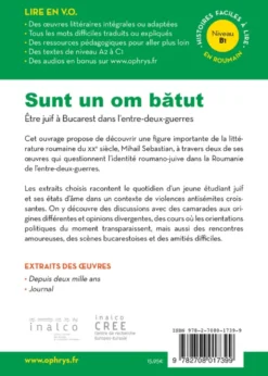 Histoires faciles à lire - Roumain - Sunt un om batut - Être juif à Bucarest dans l'entre-deux-guerres