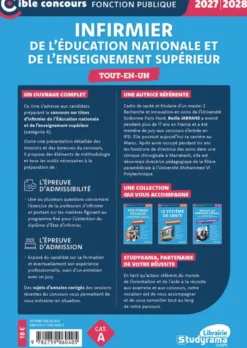 Infirmier de l’Éducation nationale et de l’enseignement supérieur – Tout-en-un (Catégorie A – Concours 2027-2028)