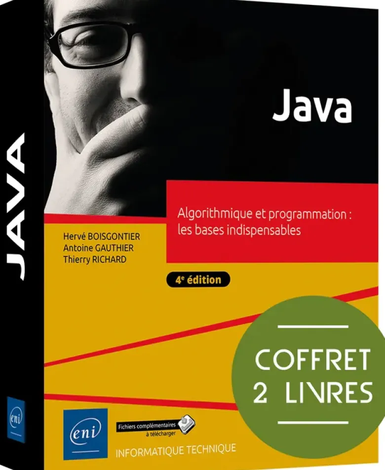 Java - Coffret de 2 livres - Algorithmique et programmation : les bases indispensables (4e édition)