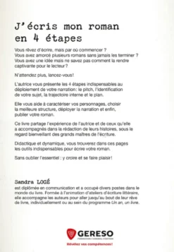J'écris mon roman en 4 étapes