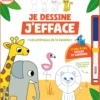 Je dessine j'efface - Les animaux de la savane