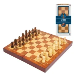 Jeu d'échecs en bois pliable Deluxe