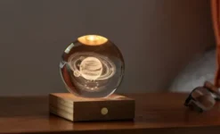 Lampe Amber Crystal Saturne