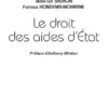 Le droit des aides d'État