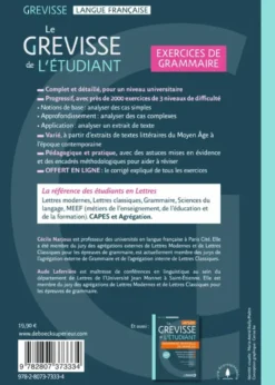 Le Grevisse de l'étudiant - Exercices de grammaire