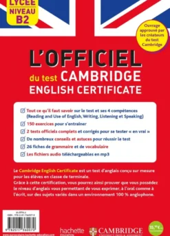 Le guide officiel du test Cambridge English Certificate (Niveau B2)