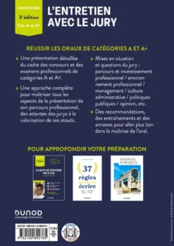 L'entretien avec le jury catégories A et A+ - 3e éd.