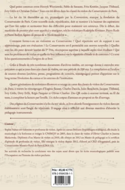 Les classes de violon du Conservatoire de Paris.