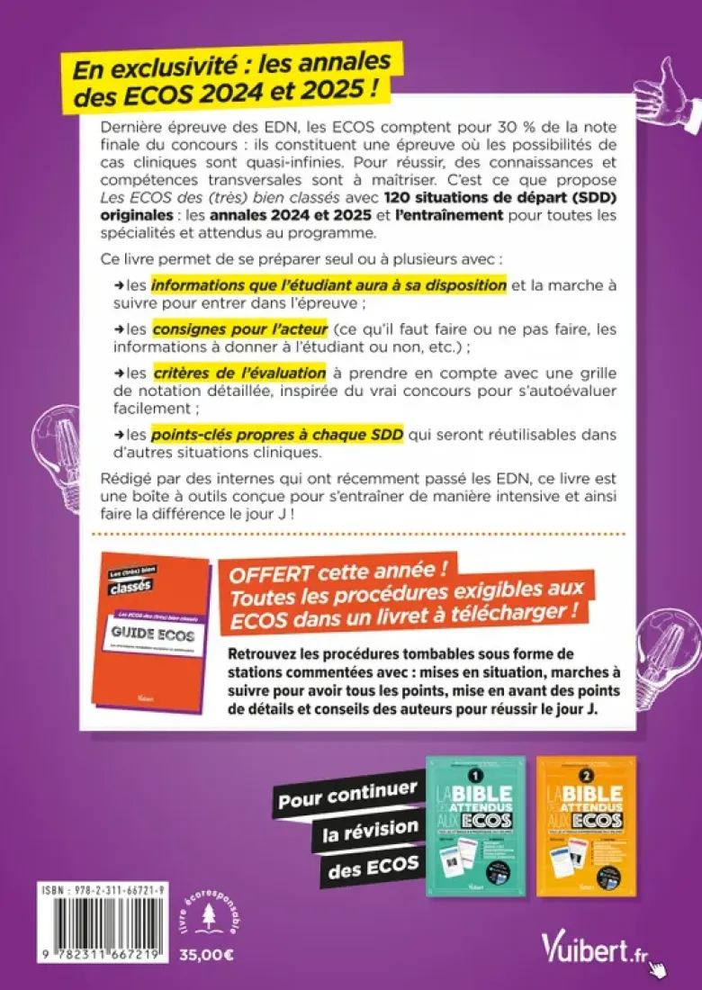 Les ECOS des (très) bien classés