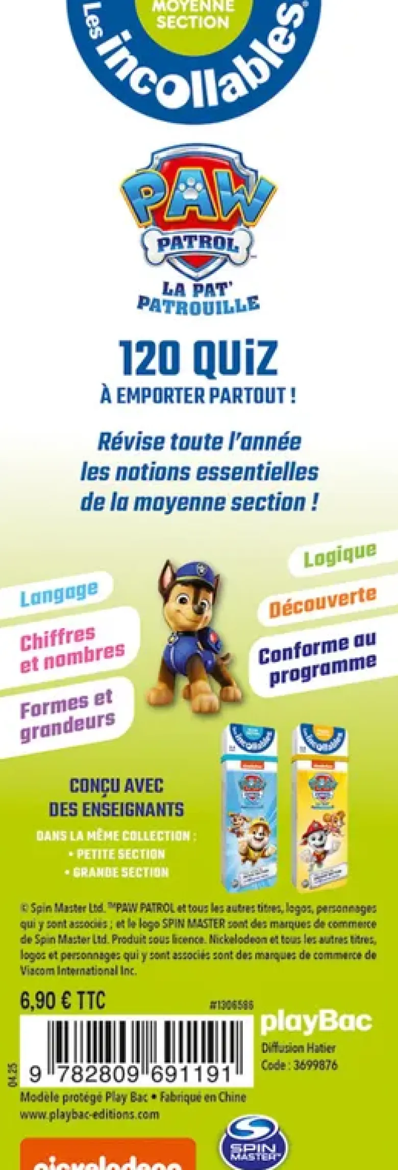 Les incollables - Mon année de Moyenne Section avec la Pat' Patrouille