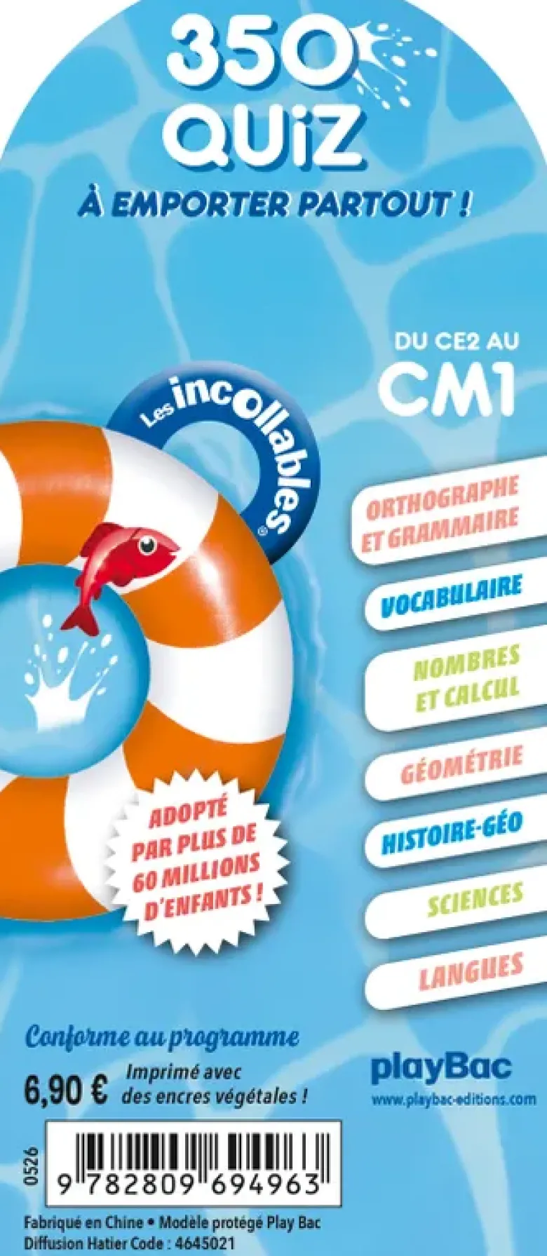 Les Incollables - 350 quiz pour réviser - Du CE2 au CM1 - 8/9 ans