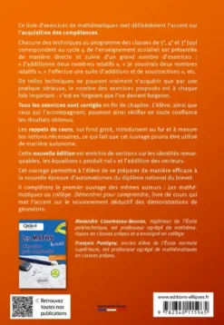 Les mathématiques au collège : exercices corrigés progressifs. Cycle 4