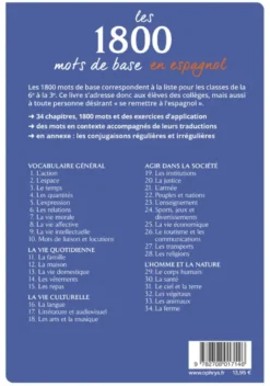 Les 1800 mots de base en espagnol