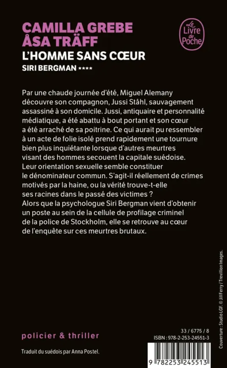 L'homme sans coeur (Siri Bergman, Tome 4)