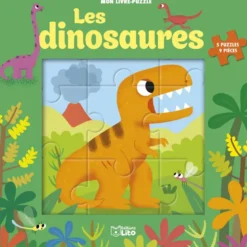 Livre Puzzle 9P Dinosaures