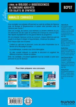 L'oral de Biologie et Biogéosciences au concours Agro-Véto