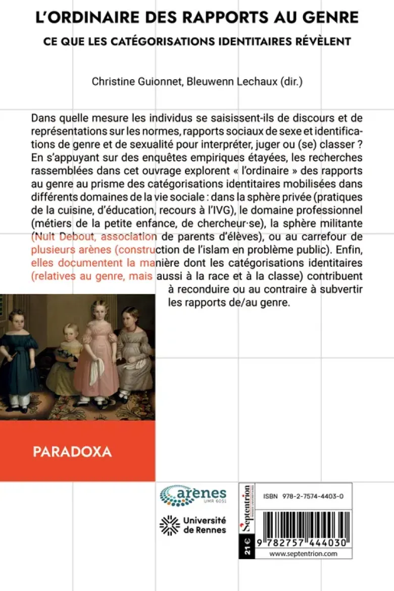 L'ordinaire des rapports au genre