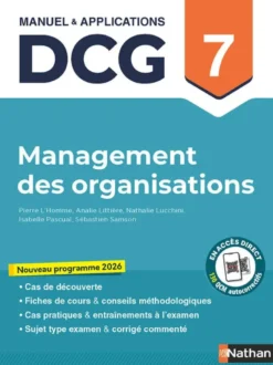 Management des organisations - DCG - Épreuve 7 - Manuel et applications - 2026