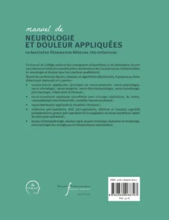 Manuel de neurologie et douleur appliquées en anesthésie réanimation et médecine péri-opératoire