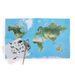 Mappemonde avec Décalcomanies