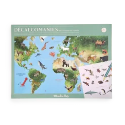 Mappemonde avec Décalcomanies