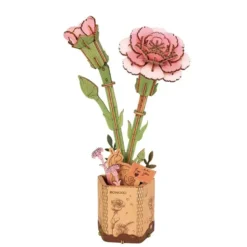 Maquette - Œillet rose - Fleur