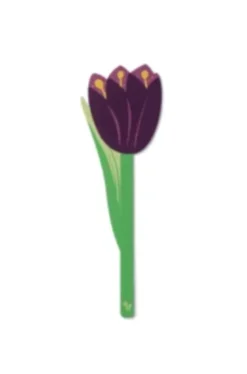 Marque-page fleur - Tulipe violet
