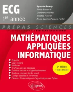 Mathématiques appliquées - Informatique - ECG 1re année