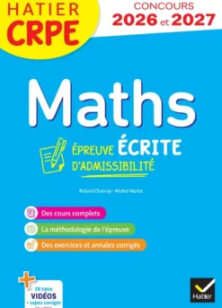 Mathématiques - CRPE 2026-2027 - Epreuve écrite d'admissibilité - L3 et M2