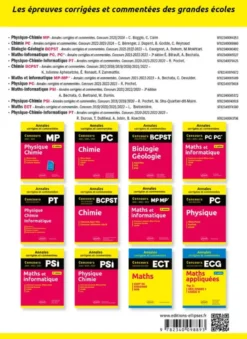 Maths BCPST. Annales corrigées et commentées 2022-2023-2024