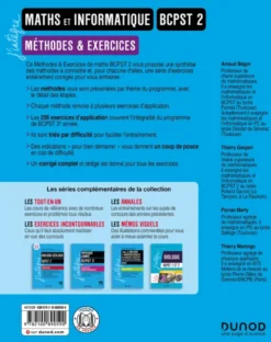 Maths et informatique Méthodes et exercices BCPST 2 - 6e éd.