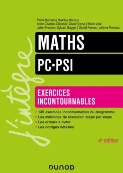 Maths - Exercices incontournables - PC-PSI - 4e éd.
