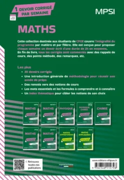 Maths. MPSI