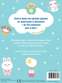 Mes animaux kawaï à dessiner pas à pas