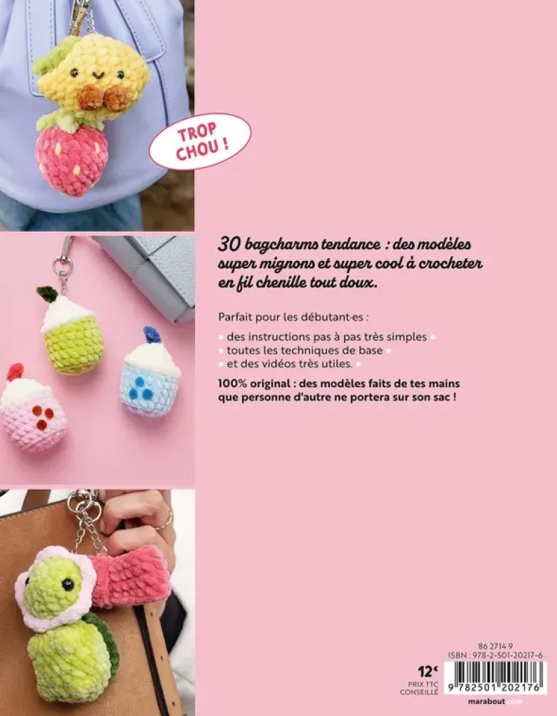 Mes bagcharms à crocheter