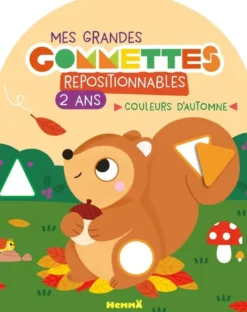 Mes grandes gommettes repositionnables - 2 ans - Couleurs d'automne