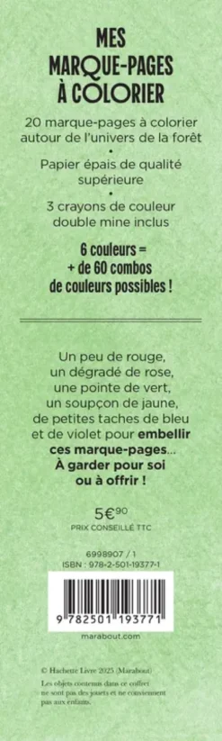 Mes marque-pages à colorier - Balade en forêt