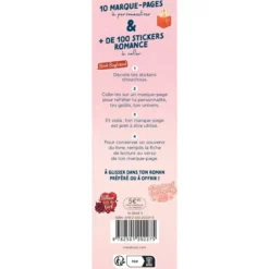 Mes marque-pages stickers - Romance