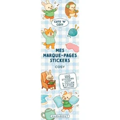 Mes marque page stickers - Cosy