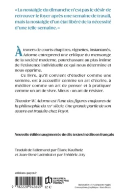 Minima moralia (édition définitive)